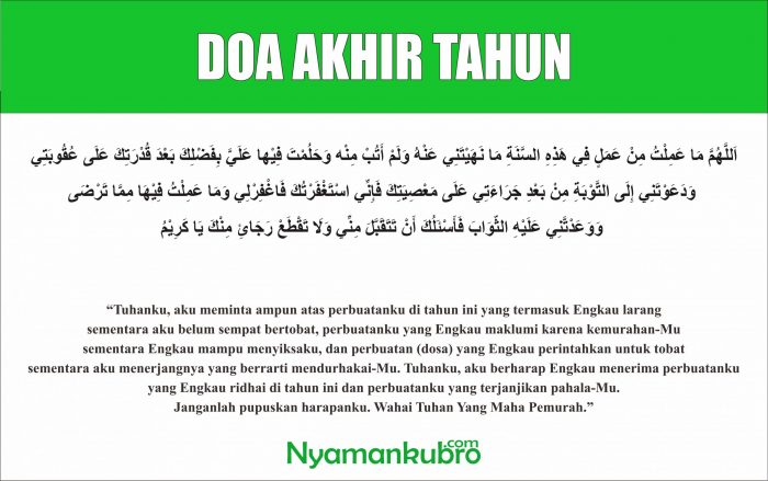 √ [Panduan Lengkap] Doa Akhir Tahun Terjemah Arab dan Latinnya